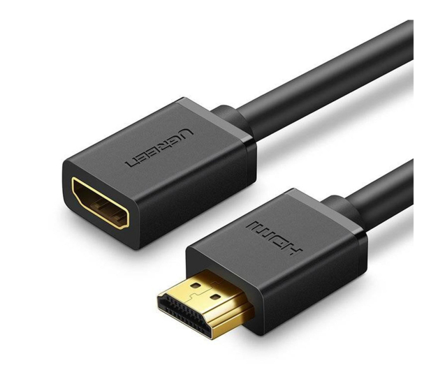 UGREEN Kabel HDMI męski do HDMI żeński HD107 FullHD 3D 0.5m czarny - 1488988 - zdjęcie